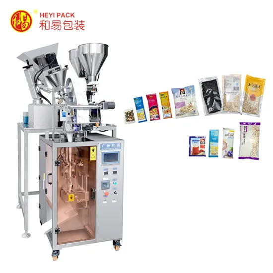 Twin Bag Oil &amp; Powder Pouch Packaging Machine for Instant Noodles Seasoning