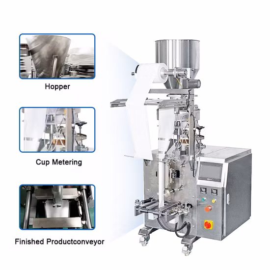 Full Automatic Weighting Mixed Nuts Snack Candy Salt Chips Pouch Granule Vffs Walnuts Pistachio Cashew Sachet Packing Machine